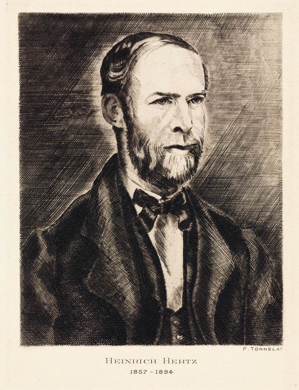 Heinrich Hertz, físico alemão, final do século XIX de Unbekannt