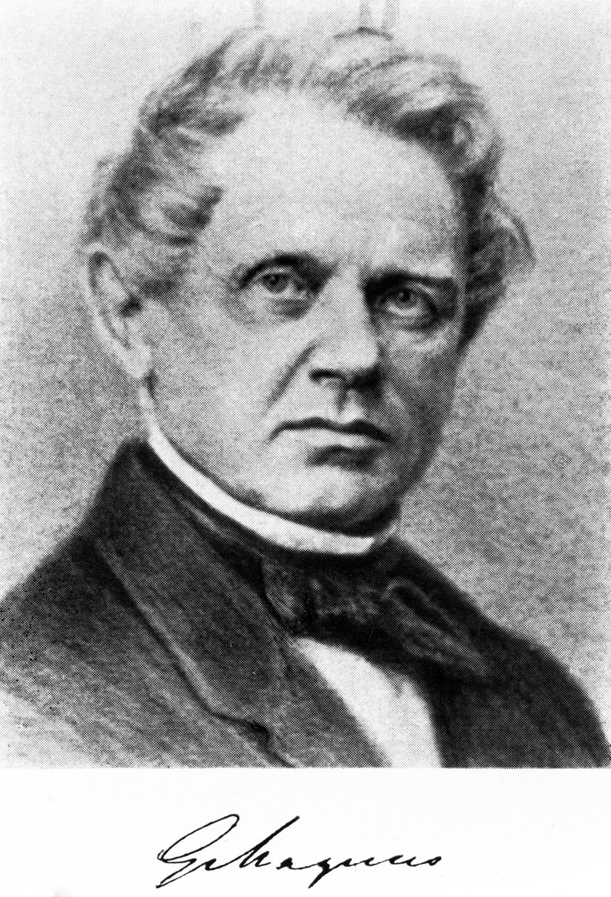 Heinrich Magnus, químico e físico alemão, meados do século XIX. de Unbekannt