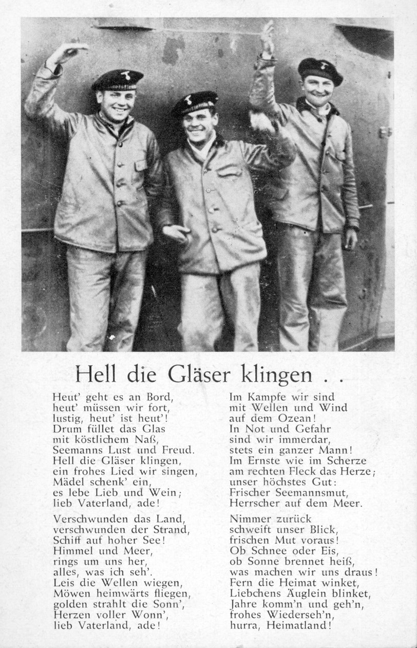 O inferno que Glaeser klingen, cartão postal (litho) de Unbekannt