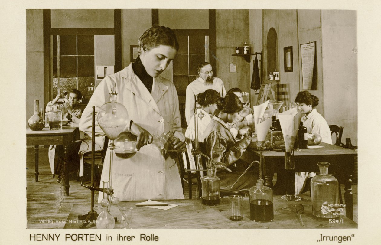 Henny Porten como Maria em "Irrungen" ("Erros") de Unbekannter Künstler