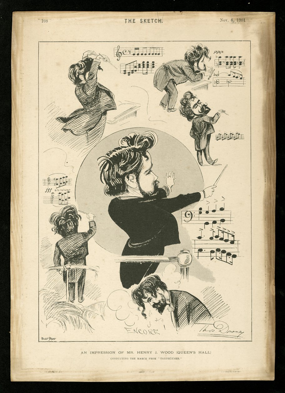 Caricatura de Henry Wood de Unbekannt