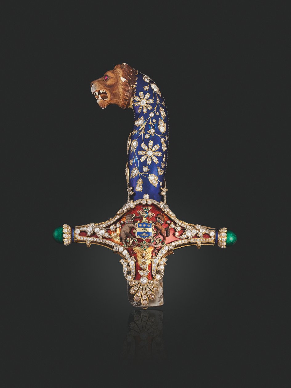 Punho da espada estatal de Maharaja Jagatjit Singh de Kapurthala, c.1900 de Unbekannt