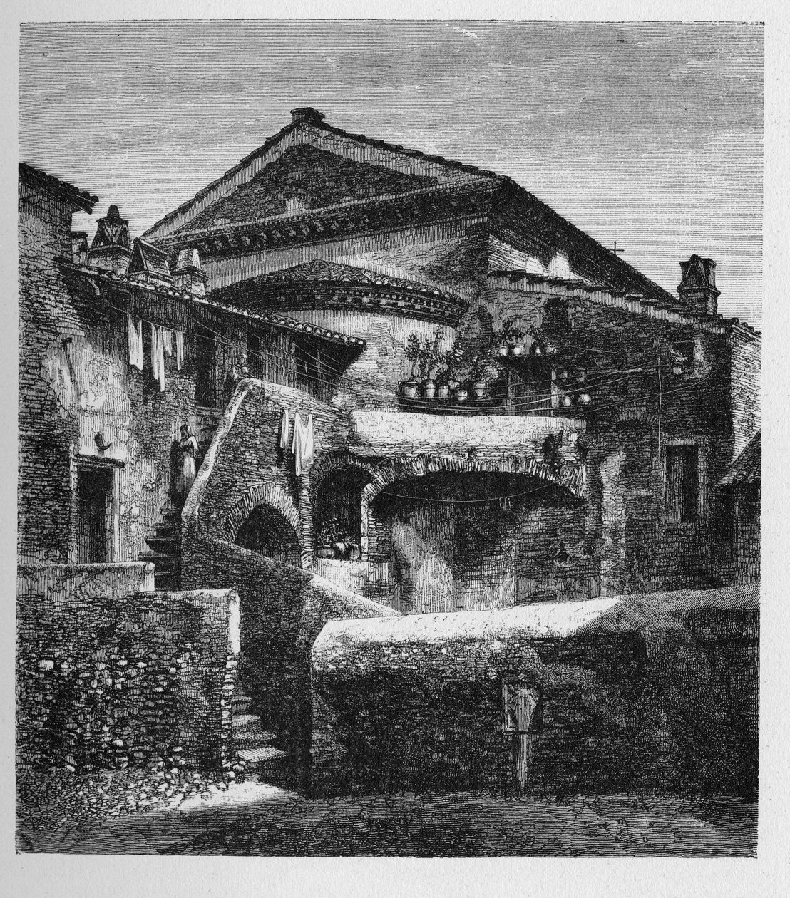 História da Roma Antiga. Gravuras de Roma de 1872 de Unbekannt