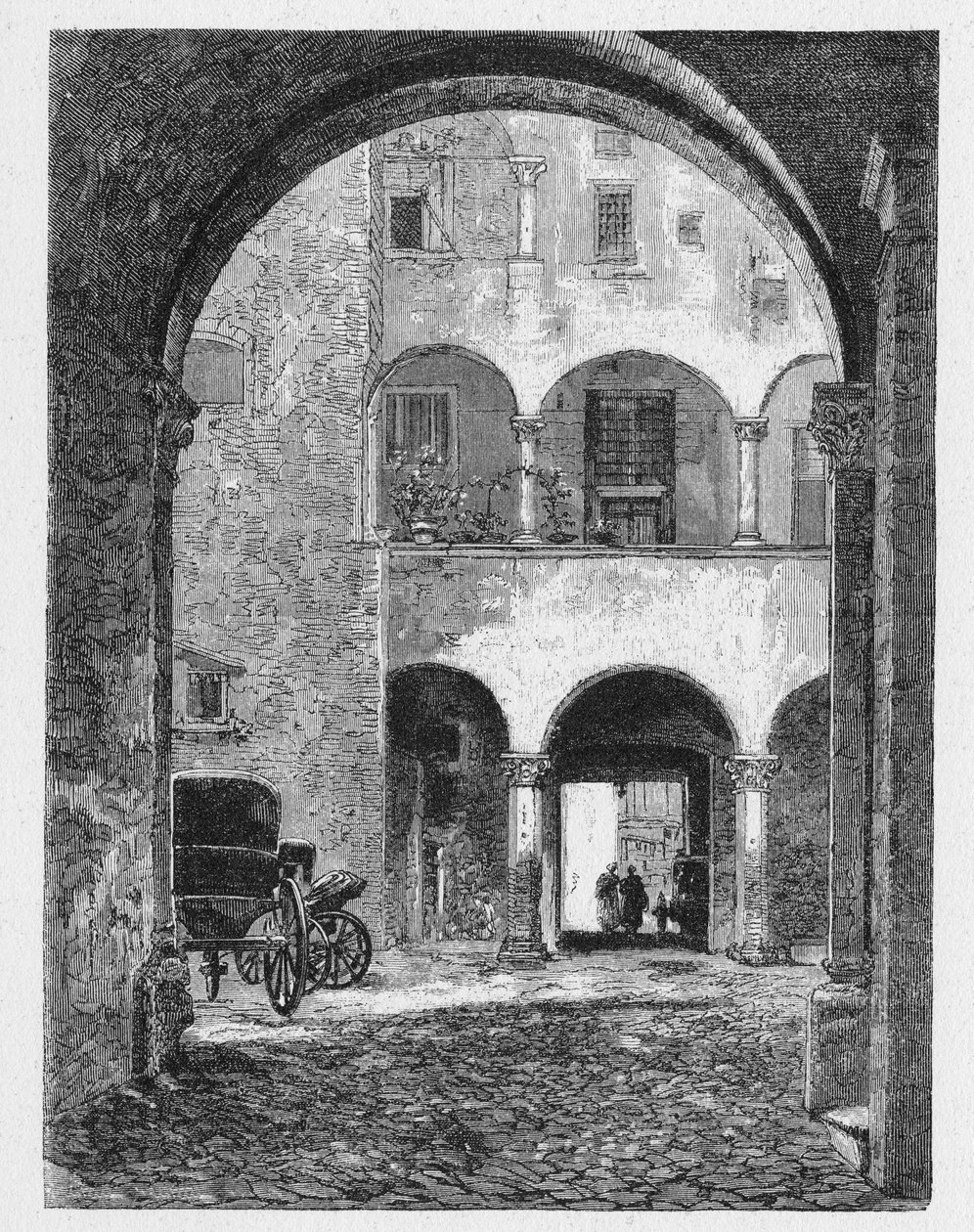História da Roma Antiga. Gravuras de Roma de 1872 de Unbekannt