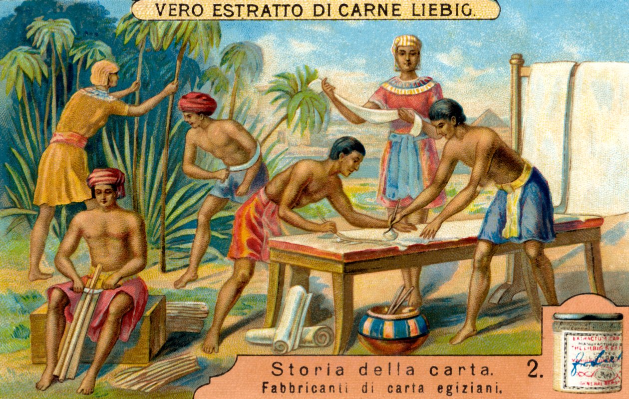 História do papel: Papiro no Antigo Egipto de Unbekannter Künstler