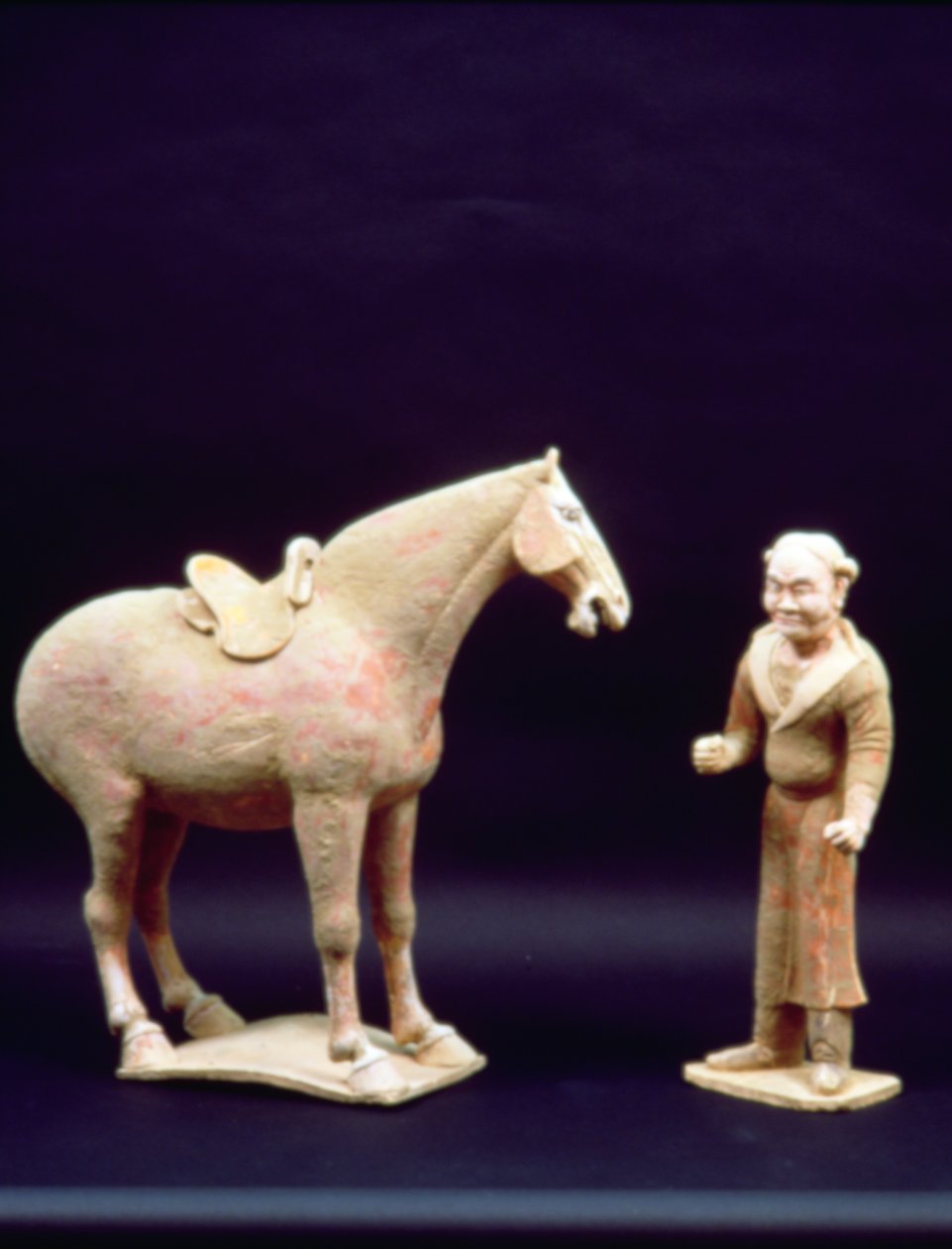 Cavalo e um Servo, chinês, dinastia Tang (618-906) (terracota) de Unbekannt