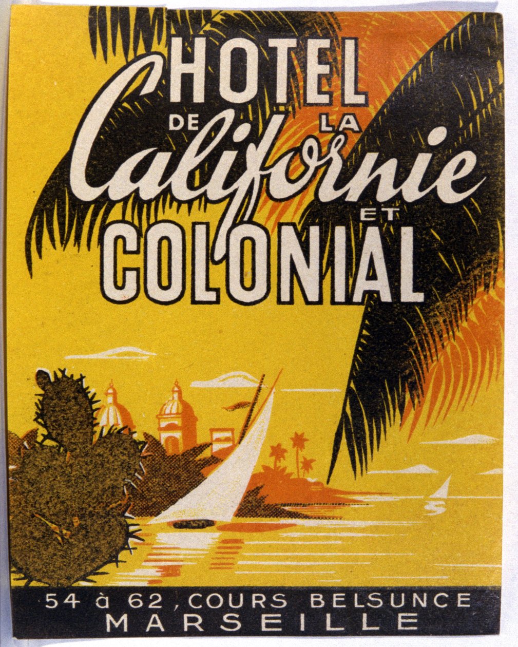 Hotel de California, Marselha, c.1930 (ilustração) de Unbekannter Künstler