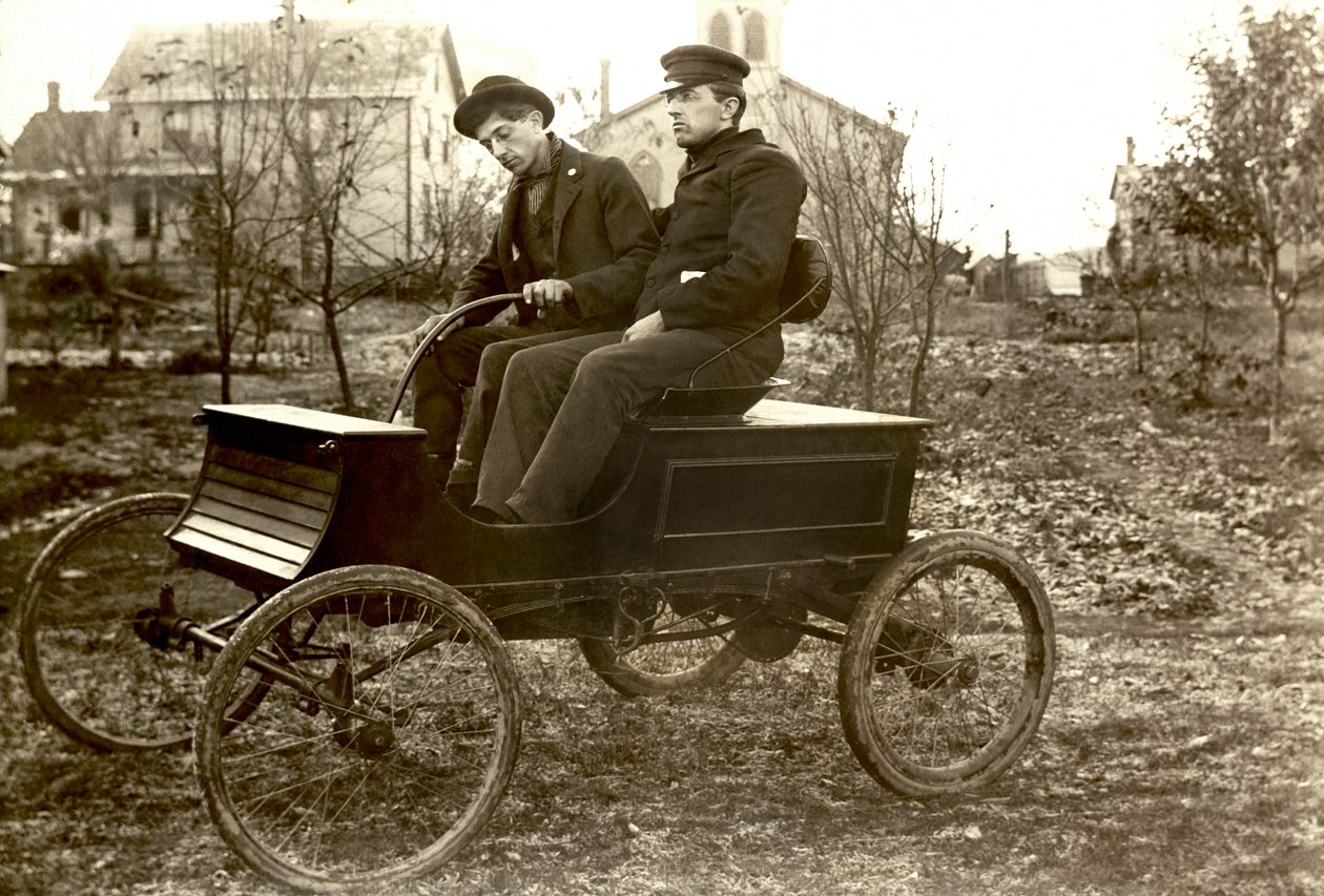 Hull Brothers Automobile, Estados Unidos, c.1903 (foto a p/b) de Nicolas Liez
