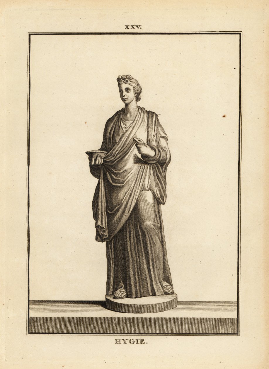 Hygieia, deusa grega e romana da saúde e da limpeza, filha do deus da medicina Asclepius de Unbekannt