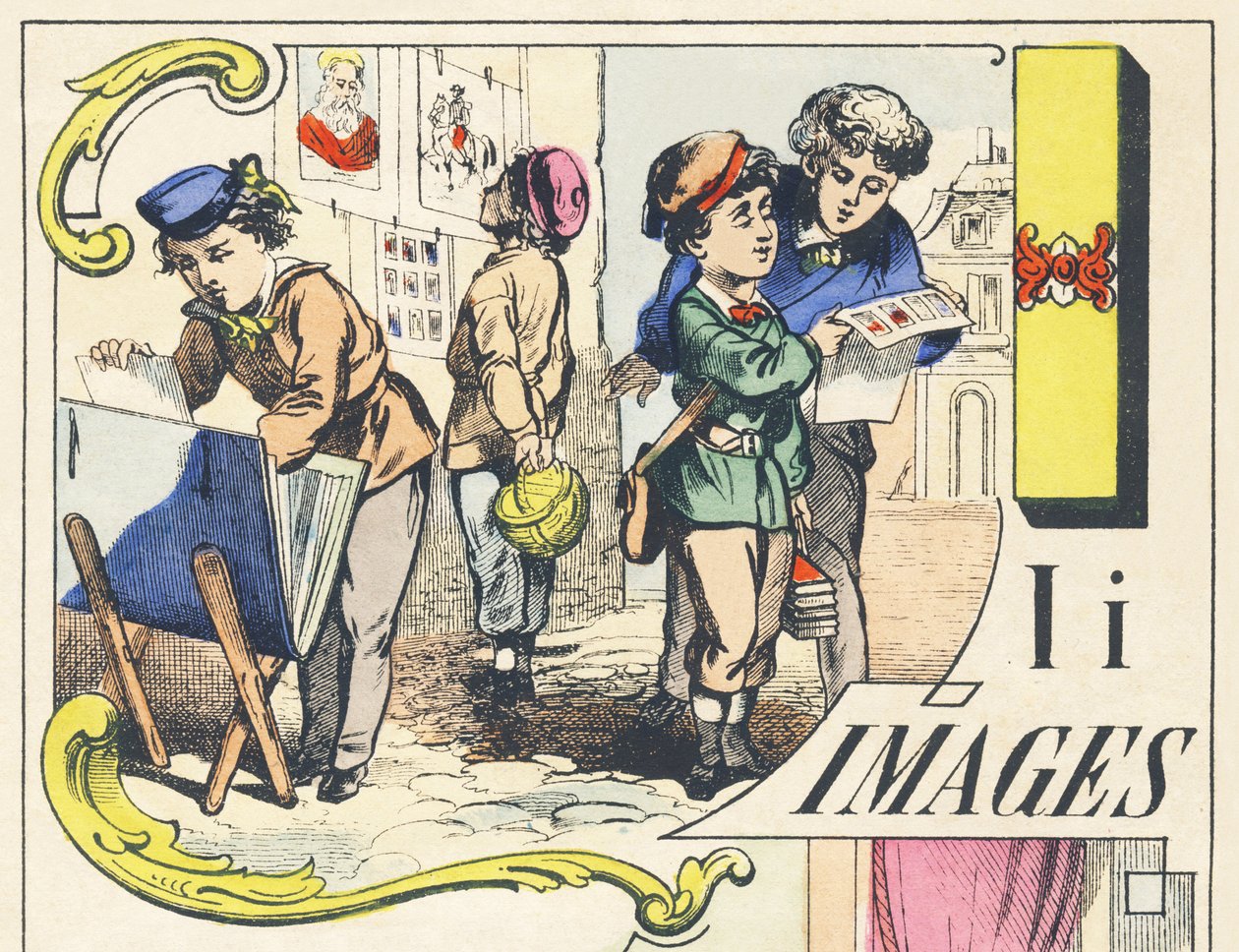 I : imagens - Jogos Alfabeto, c.1890 (ilustração) de Unbekannt