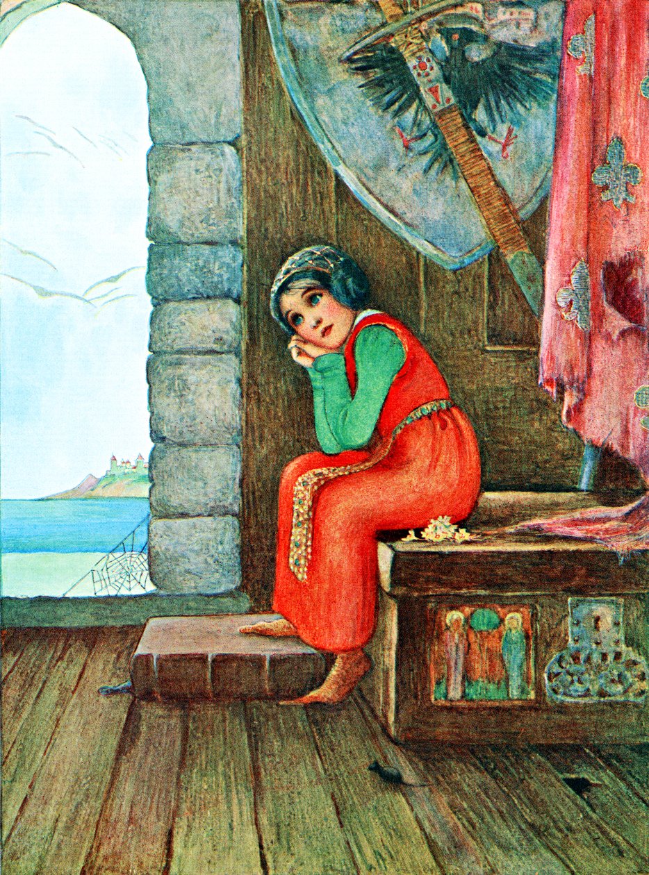 Ilustração do poema The Old Chest do livro Childhood de Millicent e Githa Sowerby, publicado em 1907 de Unbekannter Künstler