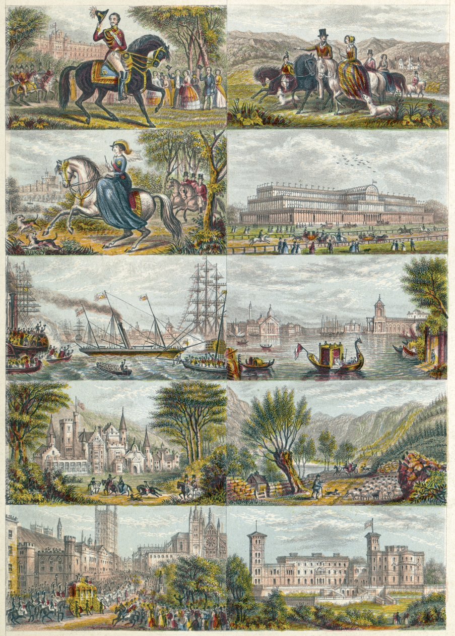 Ilustrações datadas de 1851 de Unbekannter Künstler