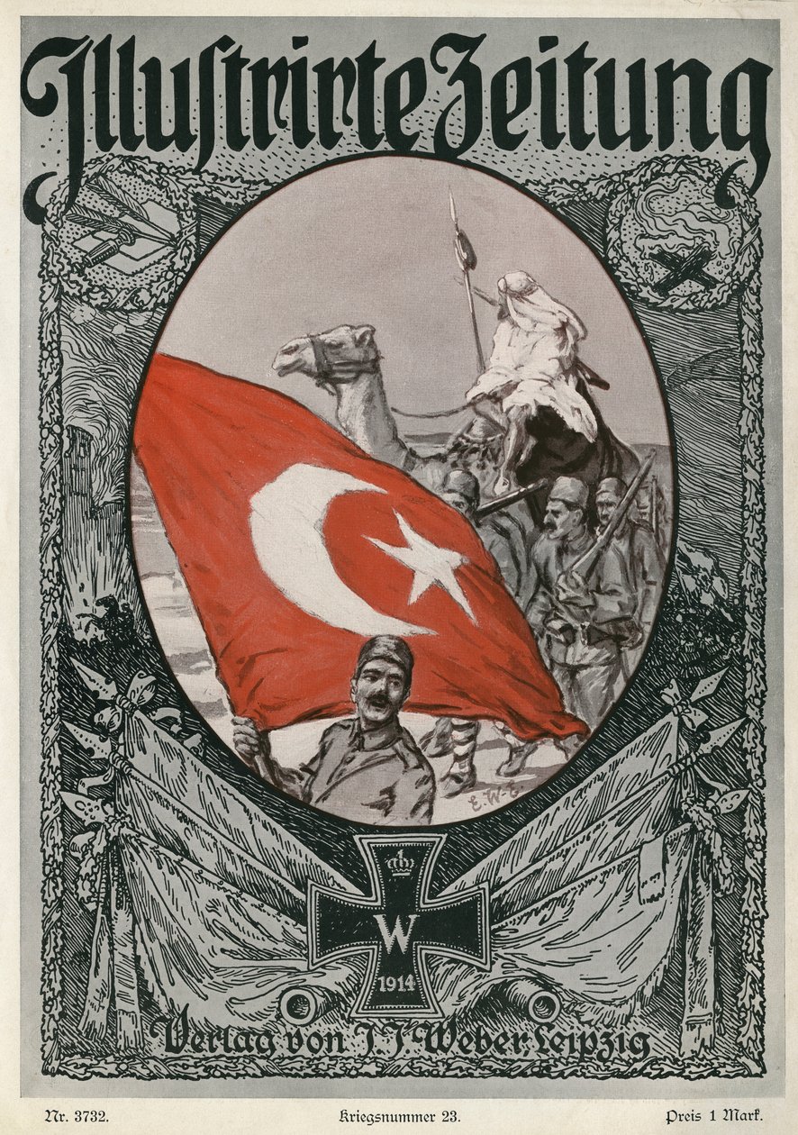 Illustrirte Zeitung: capa, 7 de janeiro de 1915 de Unbekannter Künstler