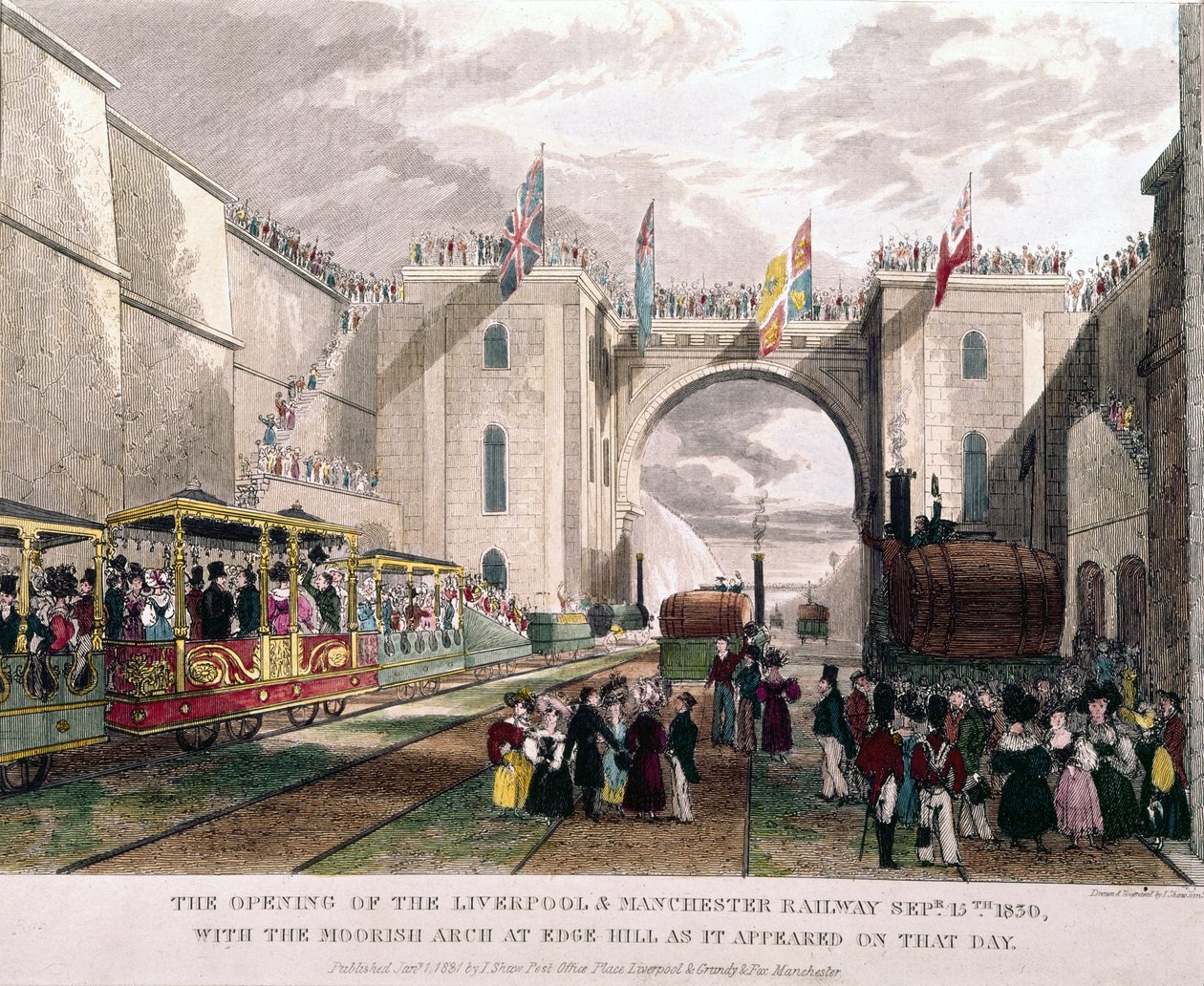 Inauguração do Liverpool Manchester Railway de Unbekannt