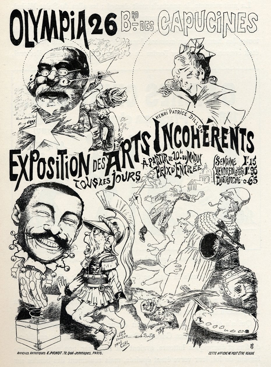 Exposição de Artes Incoerentes no Olympia, Paris de Unbekannter Künstler