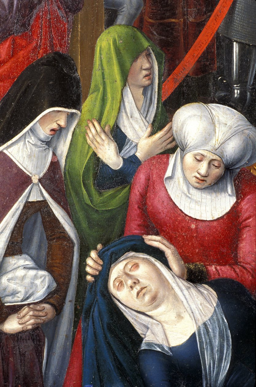 Indre & Loire N* 175 - Chateau de Loches - Detalhe do retábulo da crucificação - Ecole de Jean Fouquet - 1485 - de Unbekannt