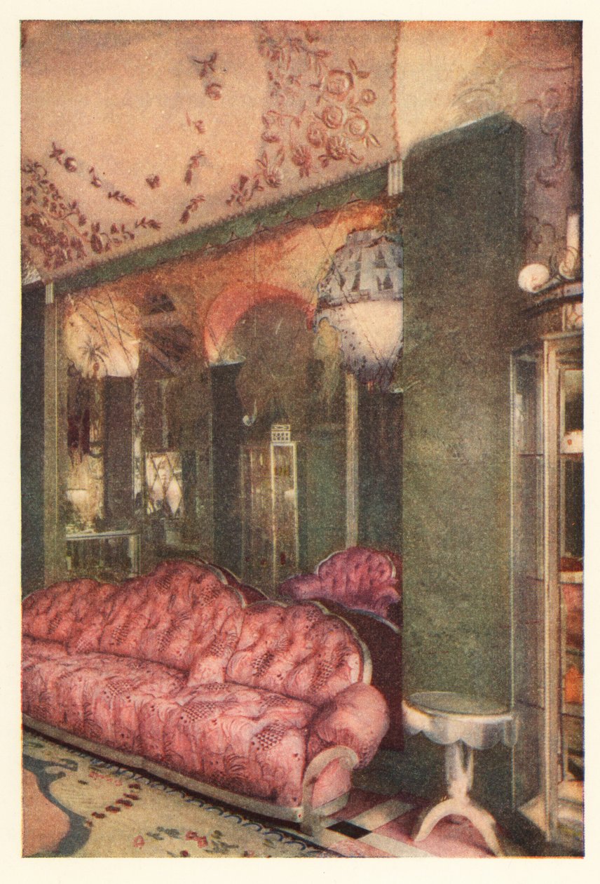 Interior da loja Richard Hudnut, rue de la Paix, Paris 1928 (estampado) de Unbekannter Künstler