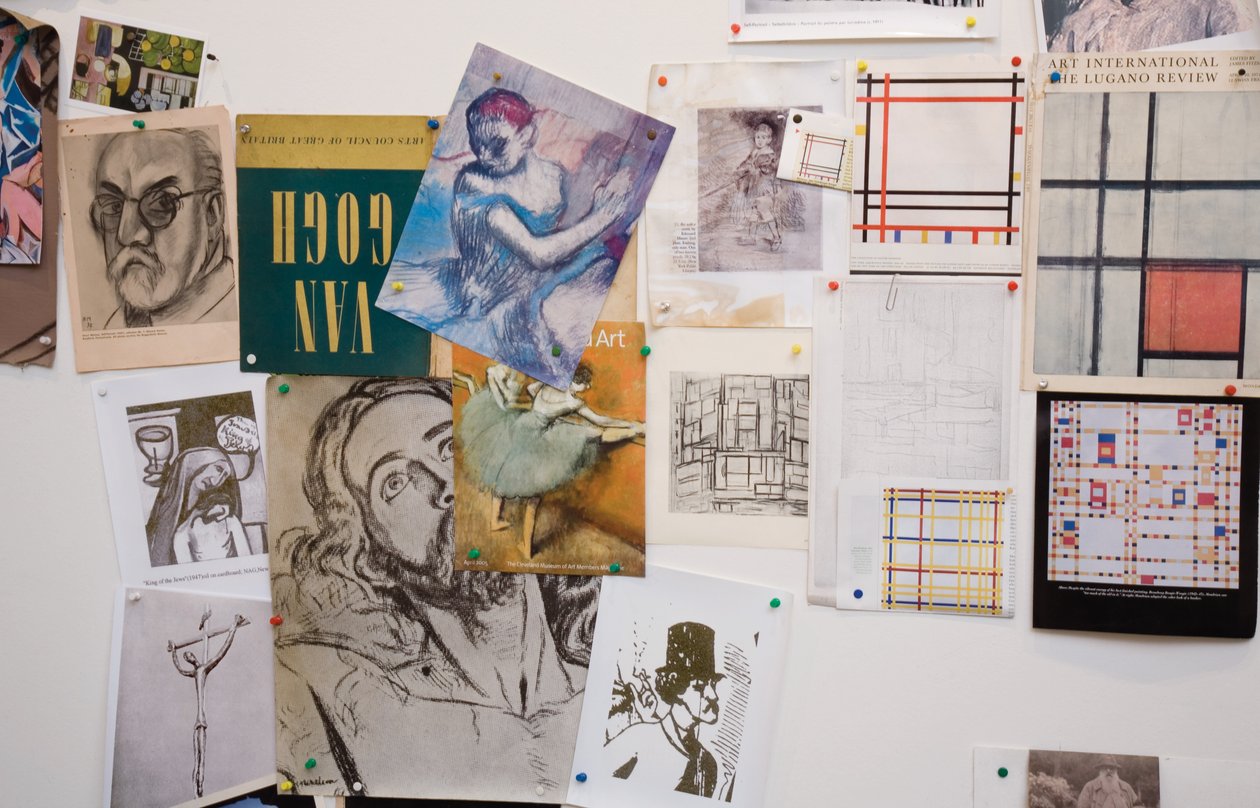 Interior da casa e estúdio de RB Kitaj, Los Angeles, EUA, 2007 (foto) de Unbekannt