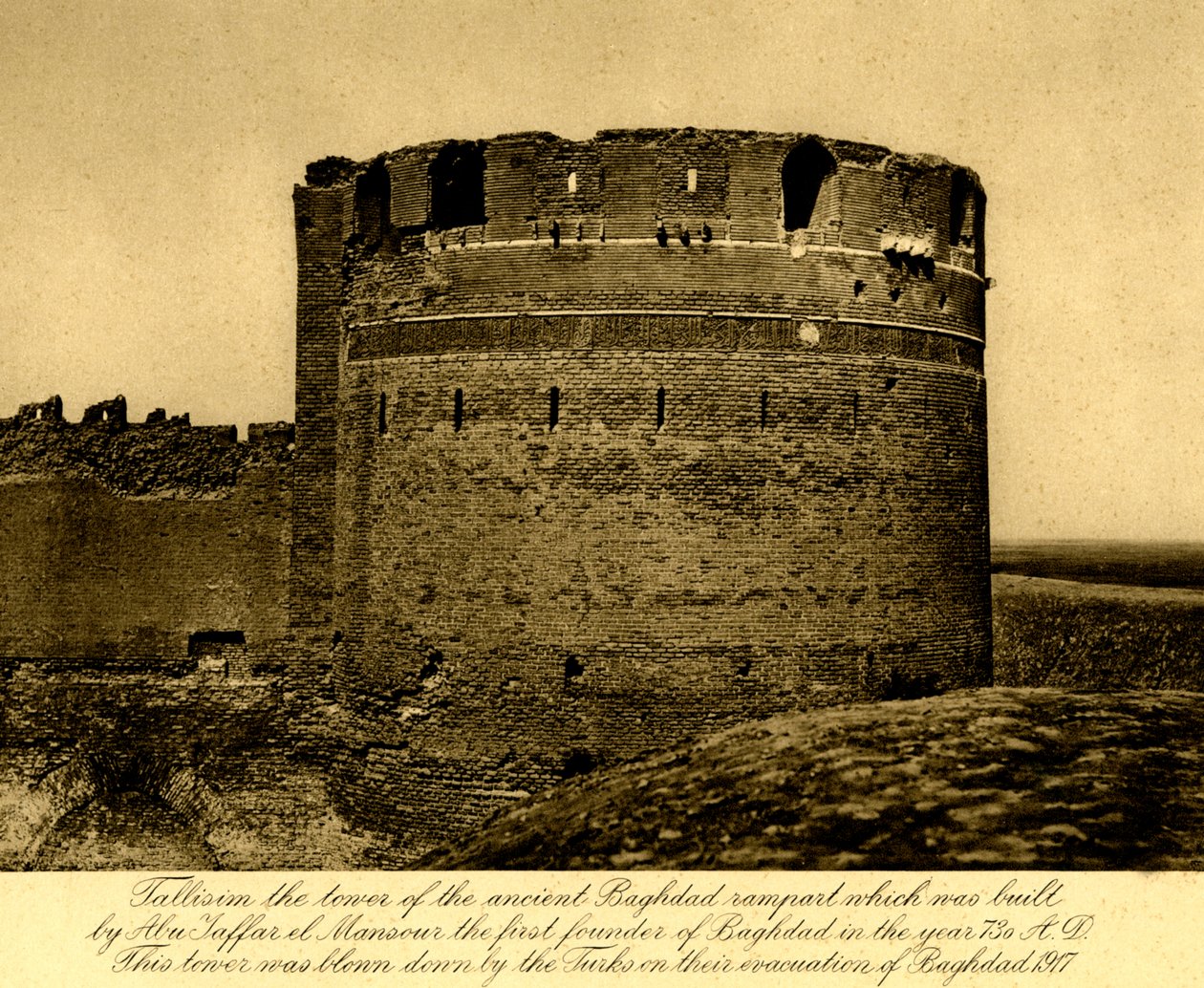 Iraque - Torre Tallisim da antiga muralha de Bagdade de Unbekannter Künstler