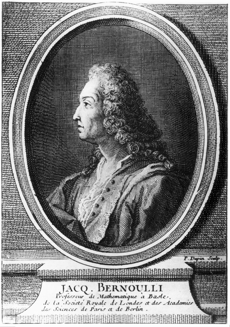 Jacques Bernoulli, matemático suíço, c 1700 de Unbekannt