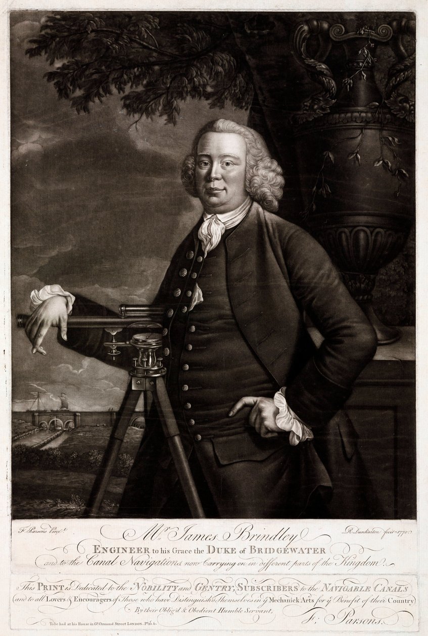 James Brindley, engenheiro civil britânico e construtor de canais de Unbekannt