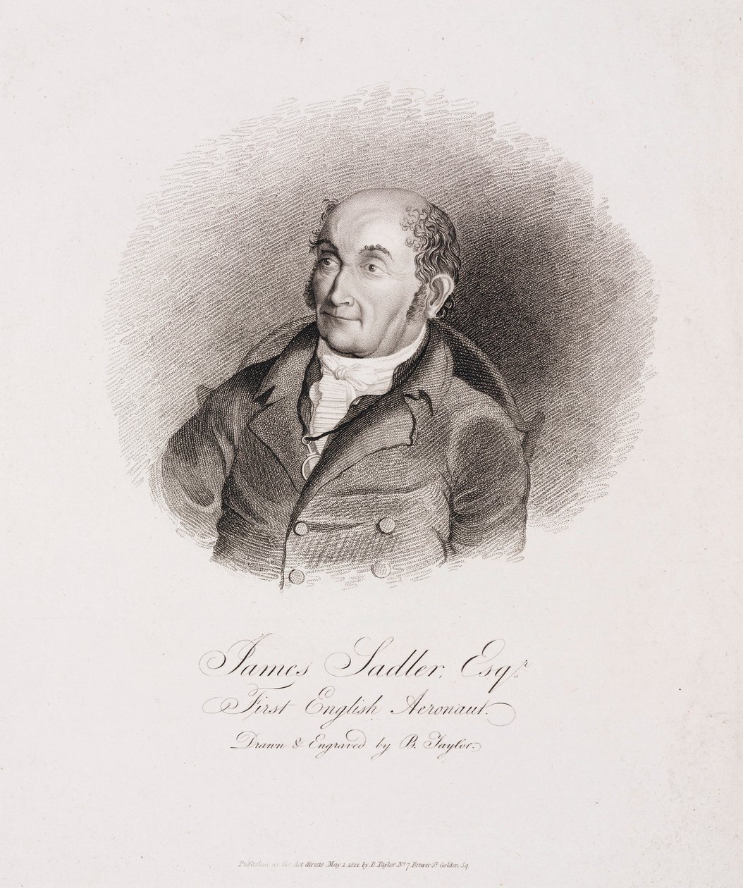 James Sadler, o primeiro aeronaut inglês de Unbekannt
