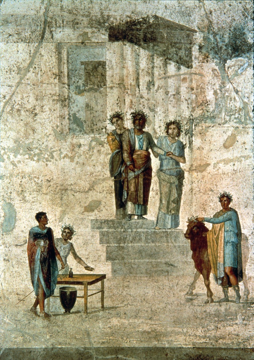 Jason e Pelias, da Casa de Jason, ou da Casa dos Amores Fatais, Pompeia de Unbekannter Künstler