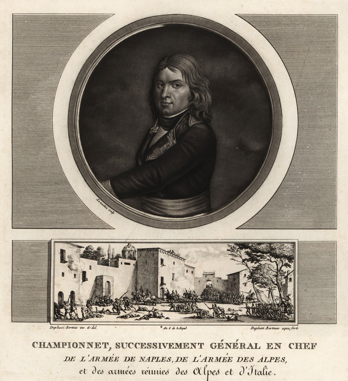 Jean Etienne Vachier Championnet, General-Chefe do Exército de Nápoles, dos Alpes e da Itália de Unbekannt