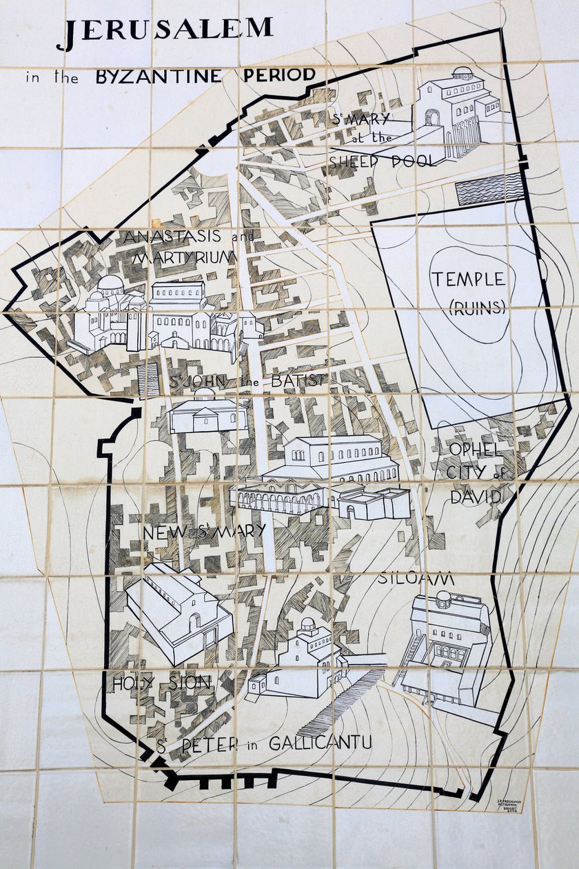 Jerusalém no Período Bizantino, Jerusalém, Israel de Unbekannt
