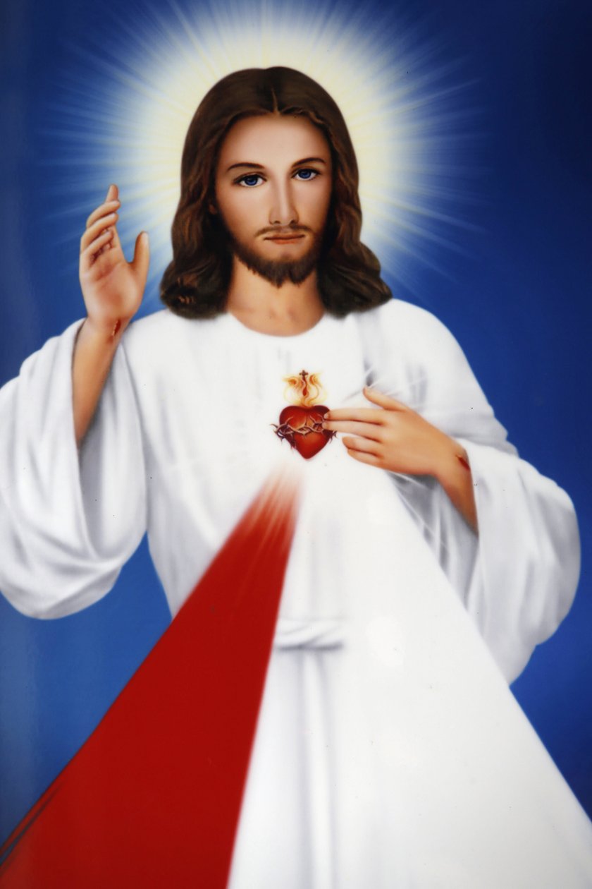 A imagem do coração sagrado de Jesus Cristo. Camboja de Unbekannt
