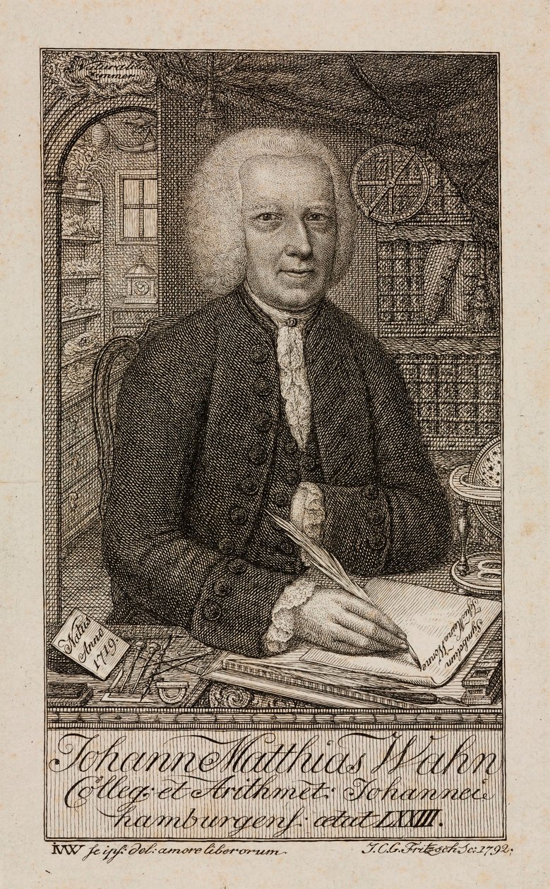 Johann Matthias Wahn, matemático alemão, c 1792 de Unbekannt