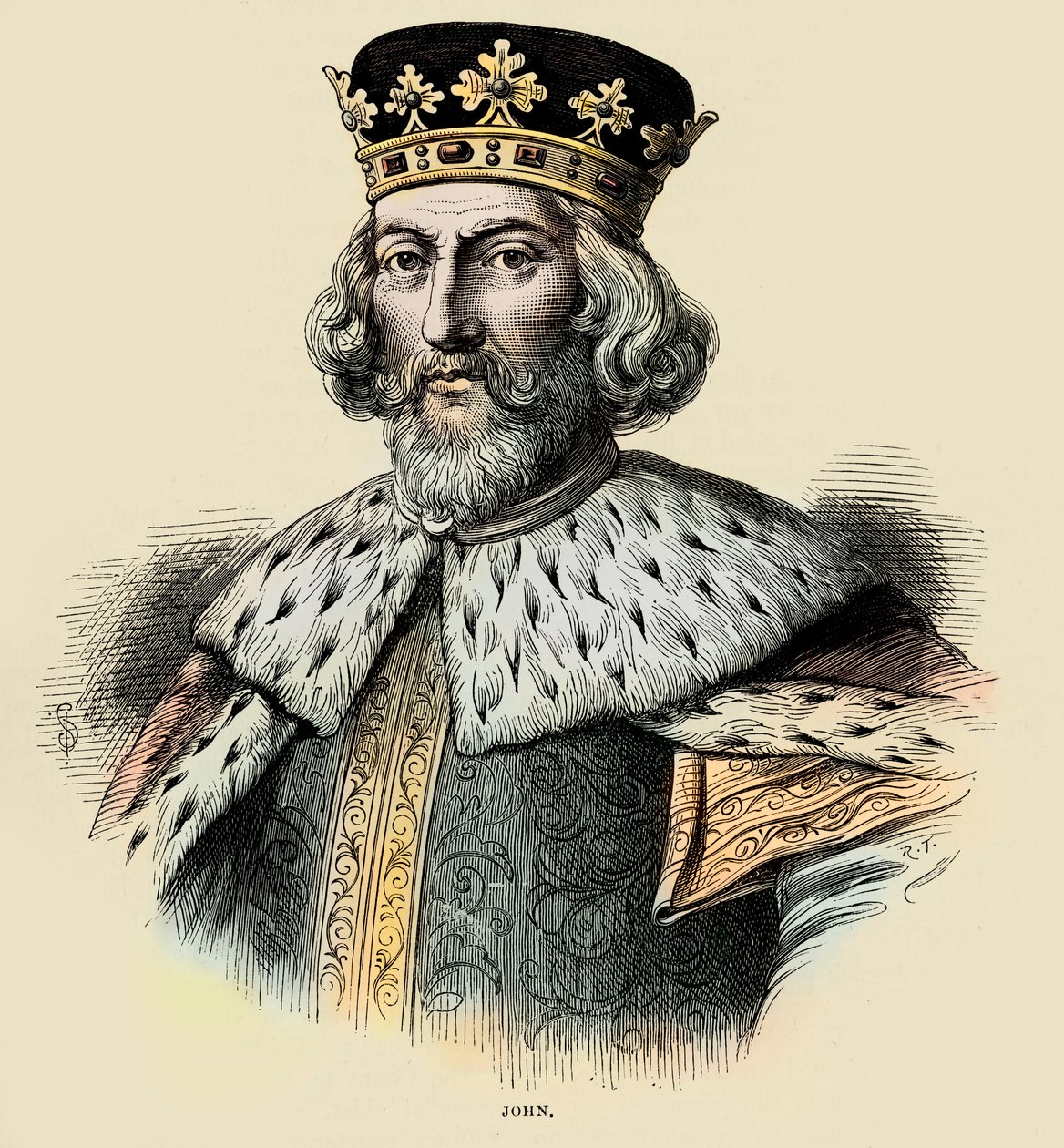 João I, Rei de Inglaterra (gravura) de Unbekannter Künstler