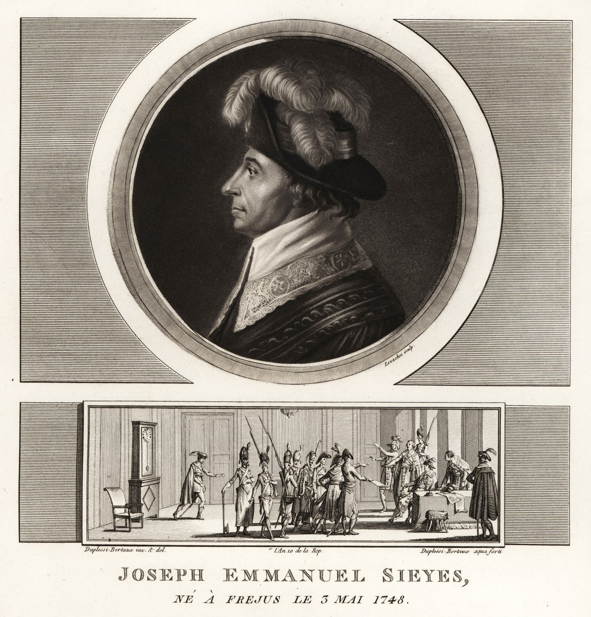 Joseph Emmanuel Sieyes, político e teórico francês de Unbekannt
