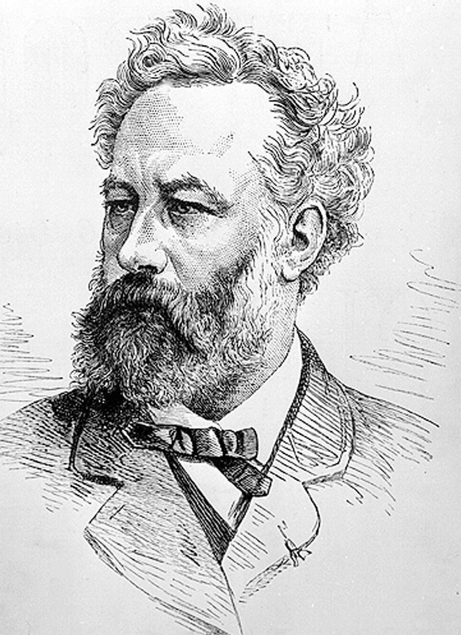 Jules Verne (gravura) de Unbekannter Künstler