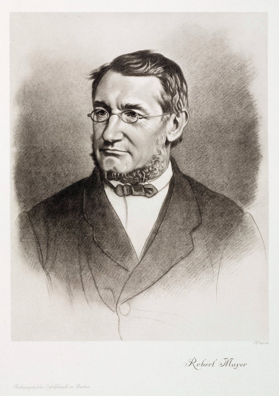 Julius Robert von Mayer, físico alemão, c 1870s de Unbekannt