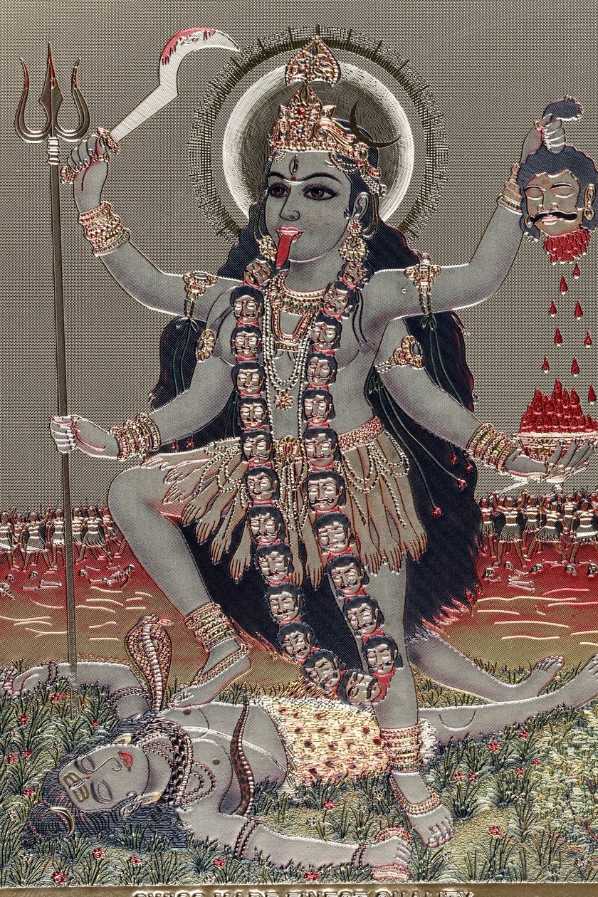 Kali : Deusa Hindu do Tempo, Criação, Destruição, Violência e Poder. de Unbekannter Künstler