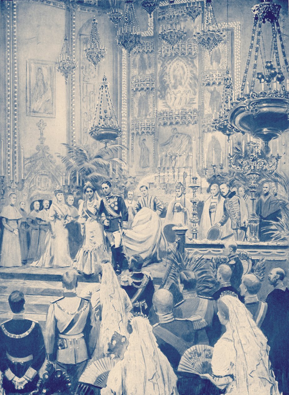 Casamento do Rei Afonso de Espanha com a Princesa Vitória de Unbekannter Künstler