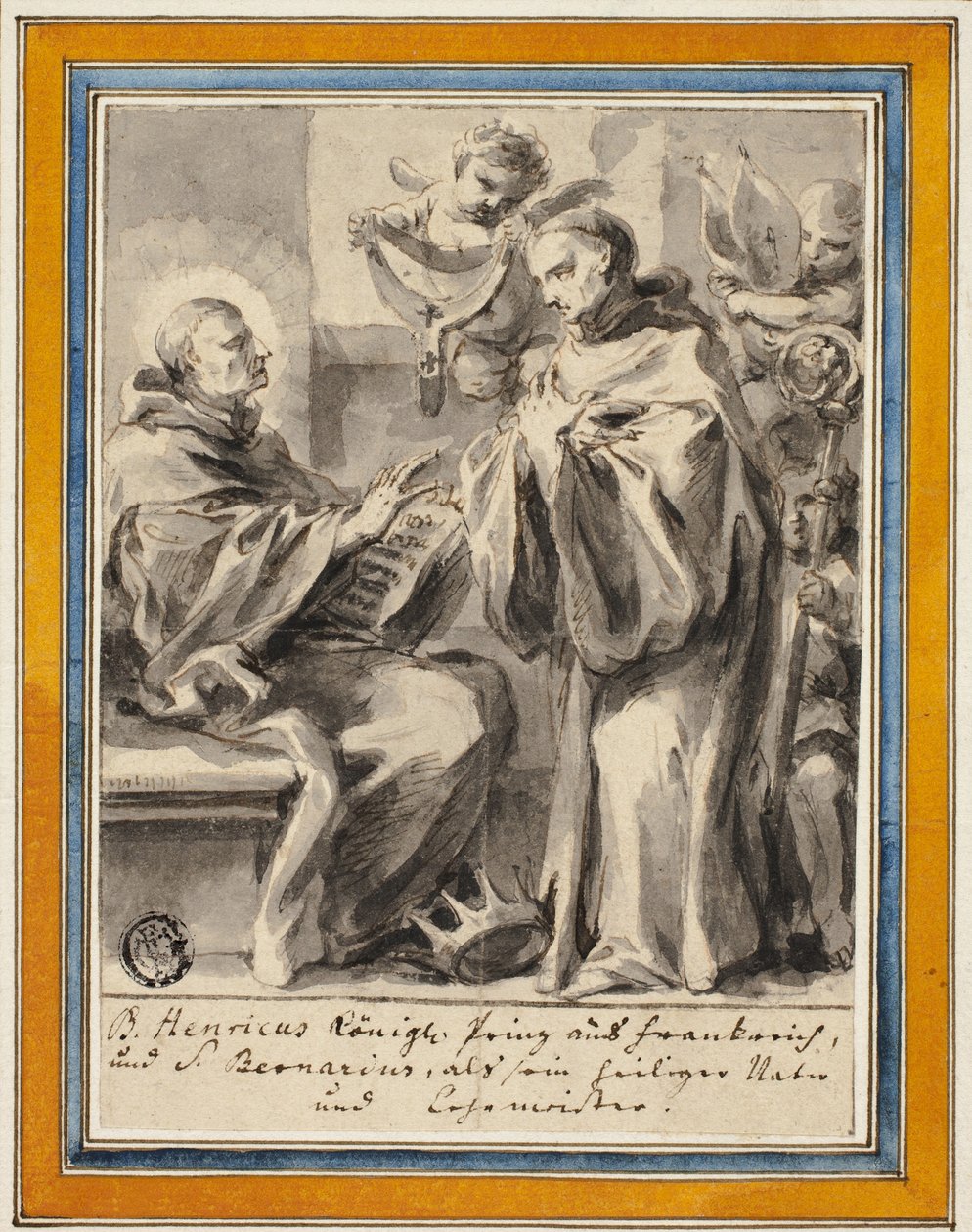 Rei Henrique da França e São Bernardo de Clairvaux de Unbekannt