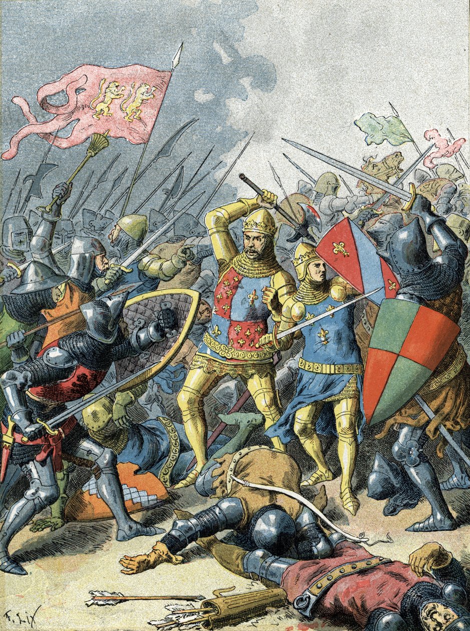 Rei João II, o Bom na Batalha de Poitiers (1356) de Unbekannter Künstler