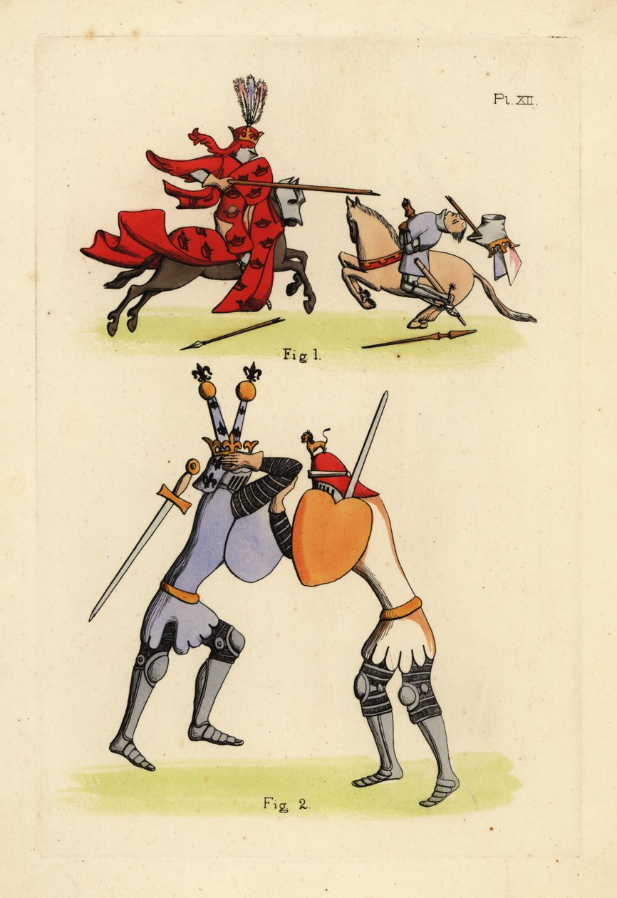 Cavaleiros em combate de Unbekannt