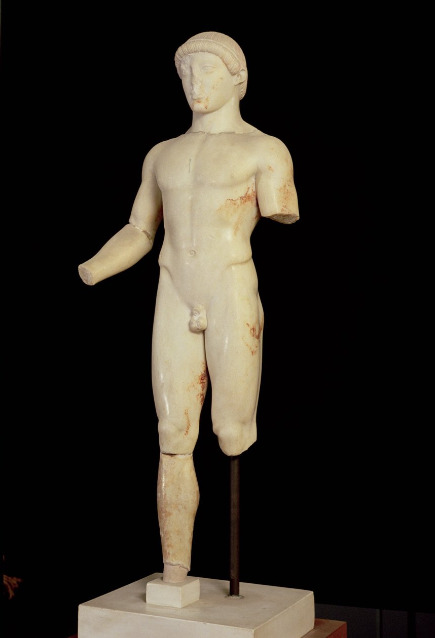 Kouros: o menino de uma perna (vista de frente - ver também 66079) de Unbekannt