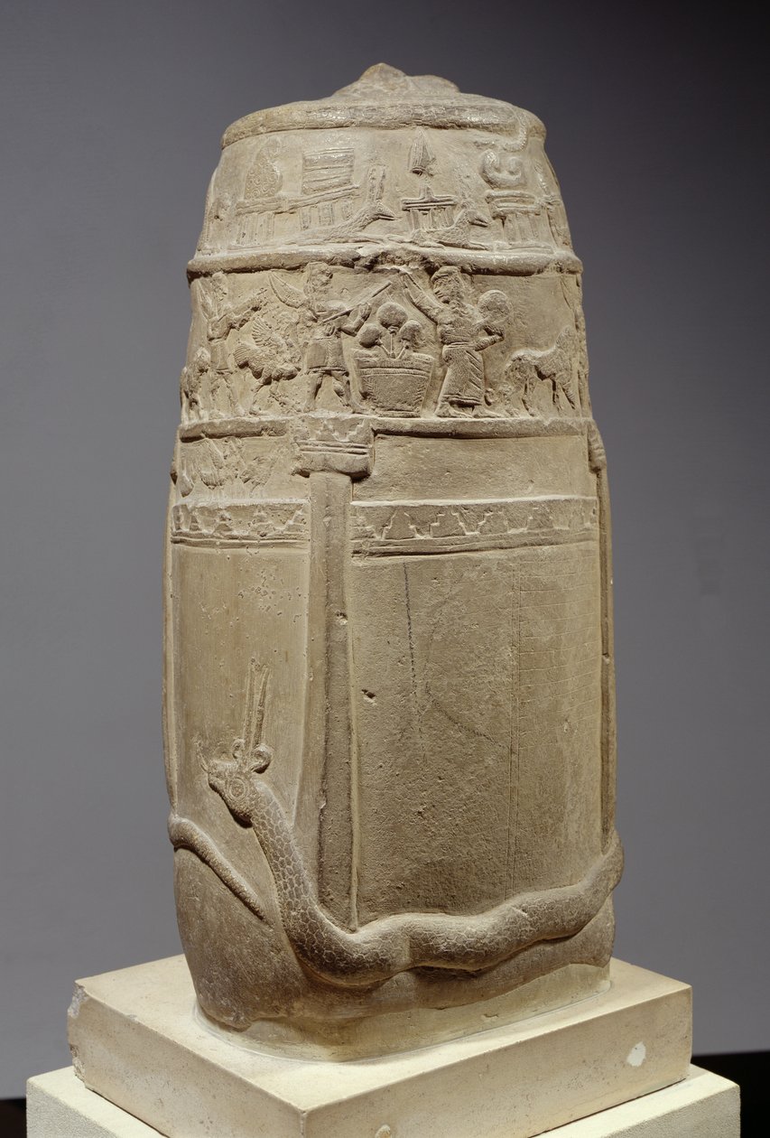 Kudurru, Kassite charter para concessão de terra, inacabada, c.1200 AC (calcário) de Unbekannt