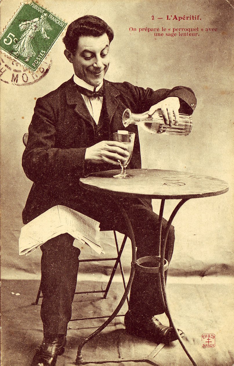 O Aperitivo cartão postal nº 2 de Unbekannter Künstler