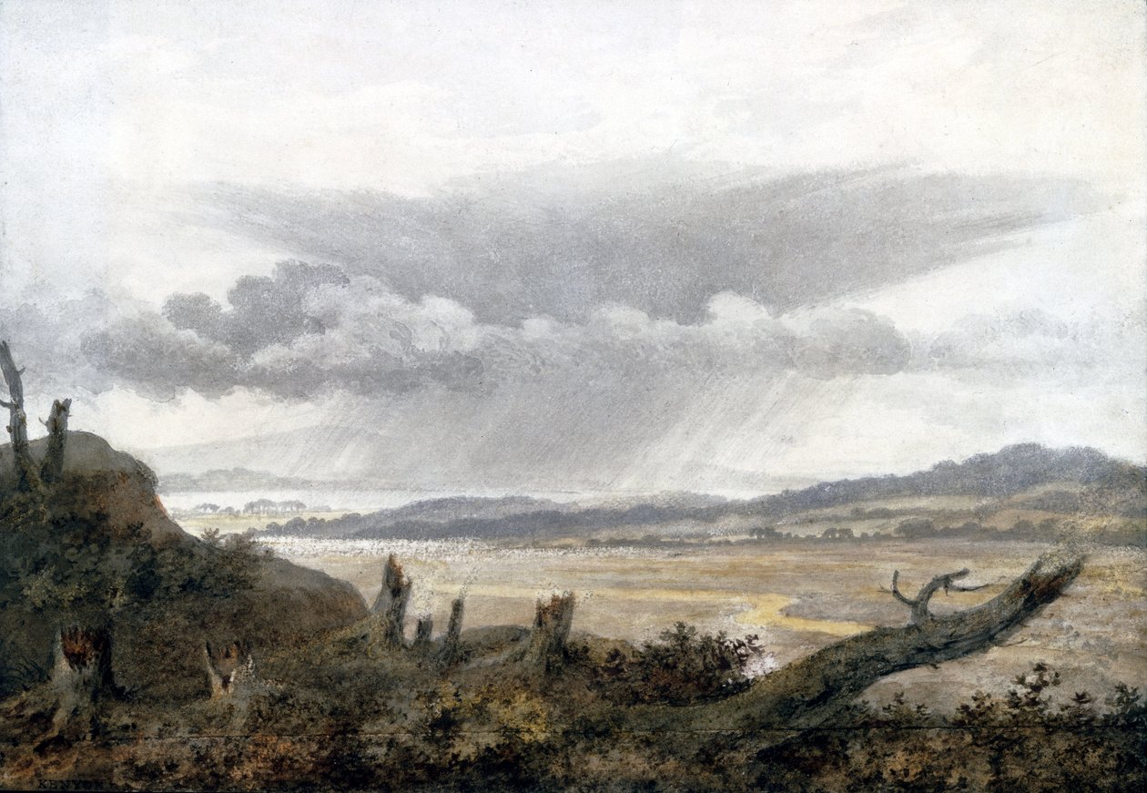 Estudo de paisagem e nuvem por Luke Howard, c 1808-1811 de Unbekannter Künstler