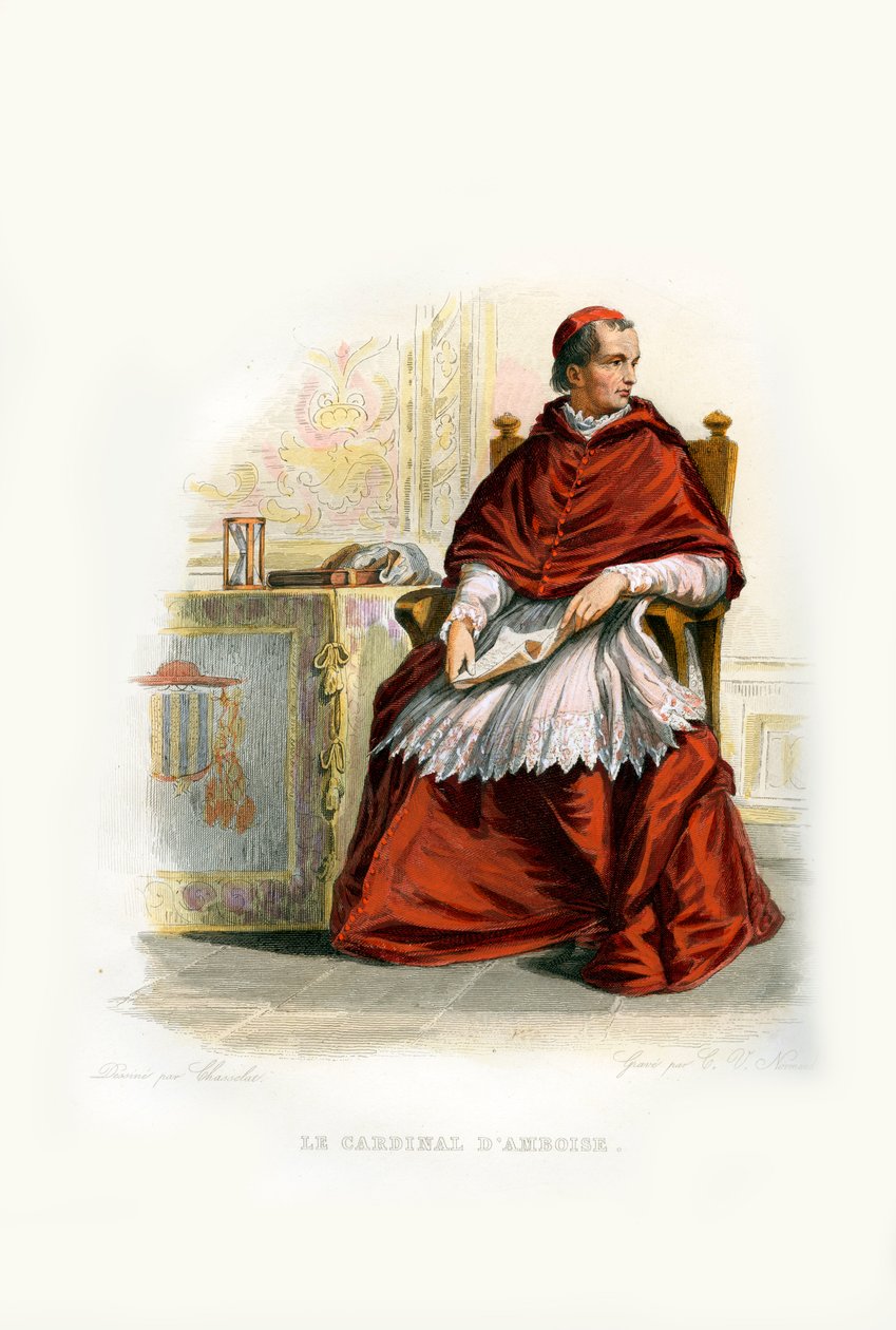 O Cardeal de Amboise de Unbekannter Künstler