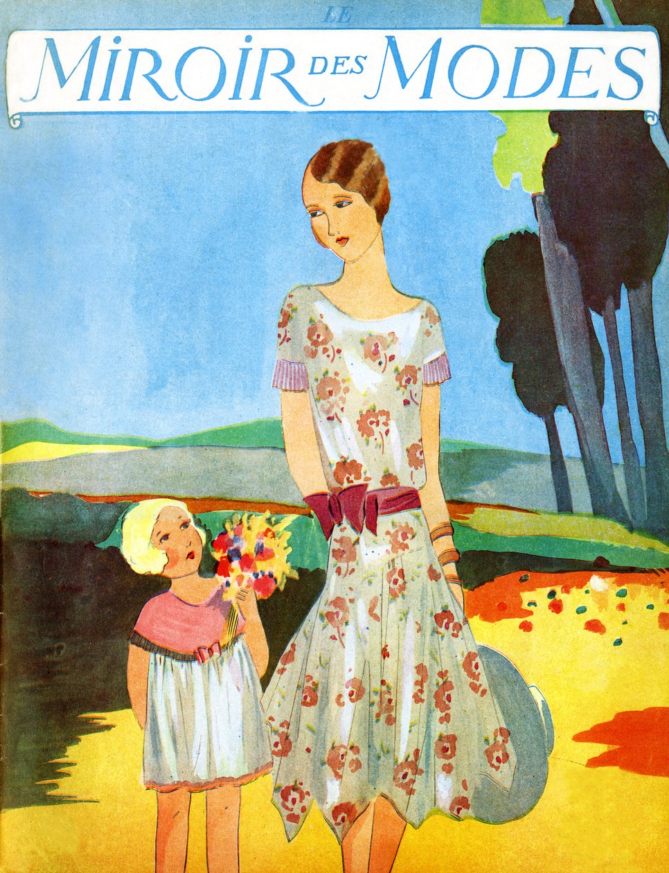 Le Miroir des Modes abril de 1928 de Unbekannter Künstler