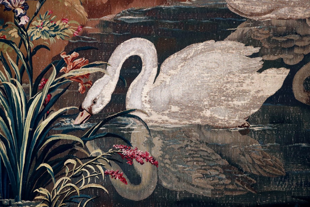 Le Parnasse, detalhe ( Tapeçaria) de Unbekannter Künstler