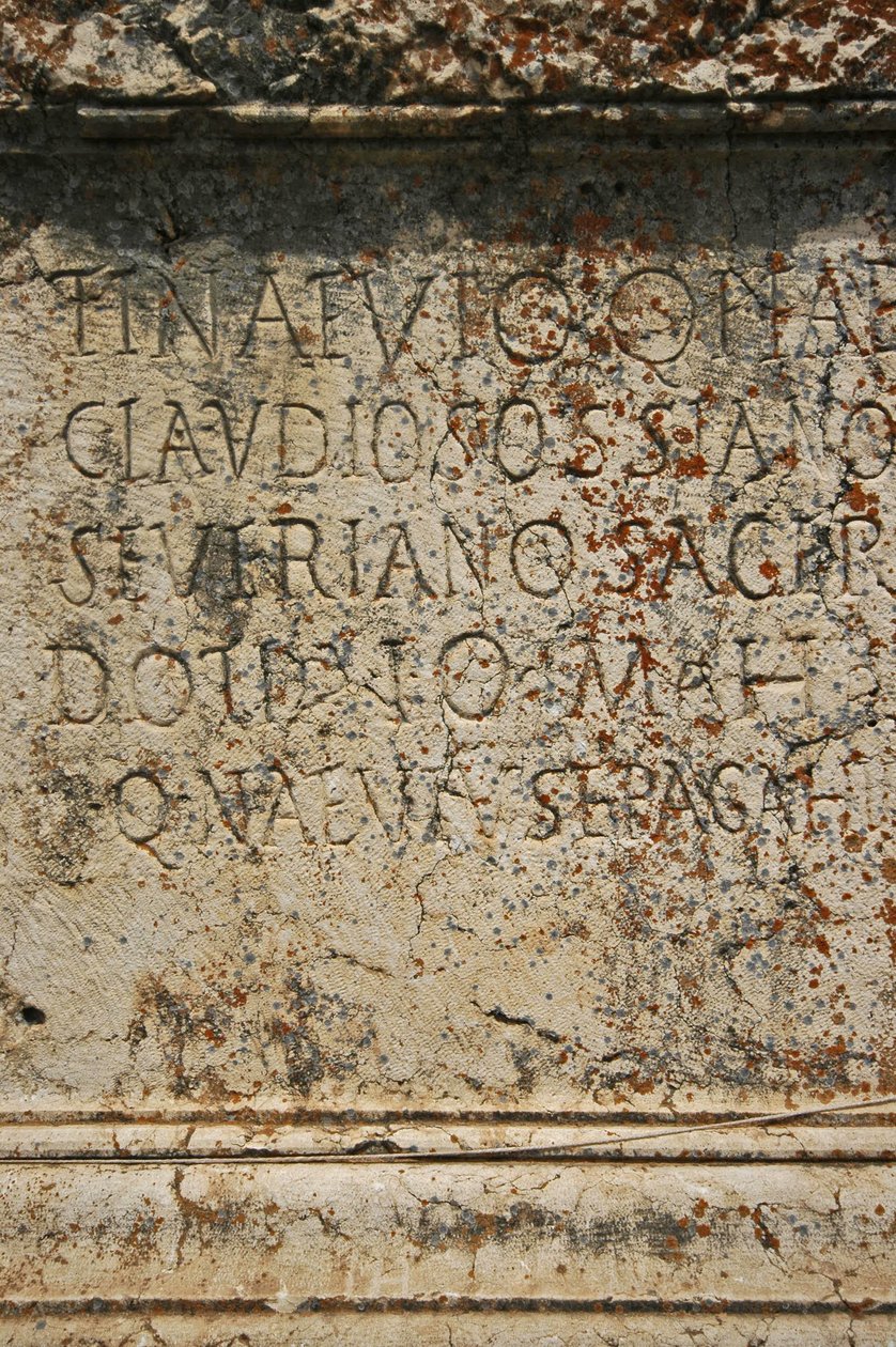 Líbano, Baalbek (século I d.C.), gravura na Grande Corte de Unbekannt