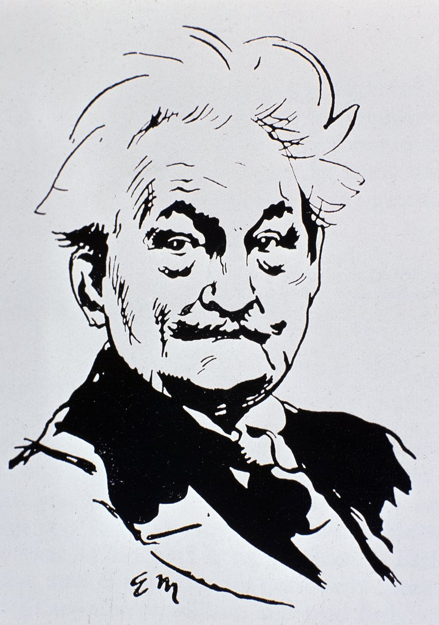 Leoš Janáček (tinta sobre papel) de Unbekannt