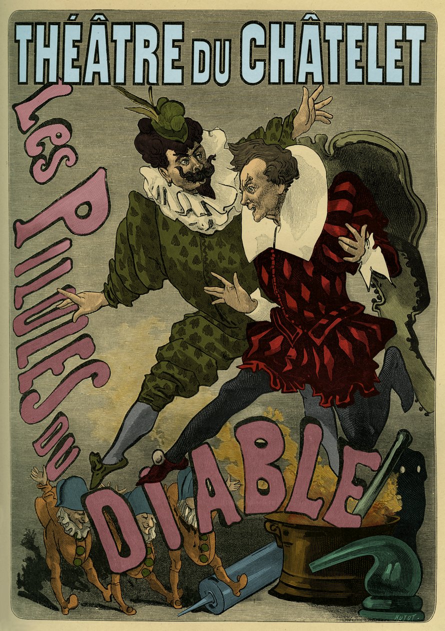 Les Pilules du Diable - cartaz publicitário de encantamento de Unbekannter Künstler